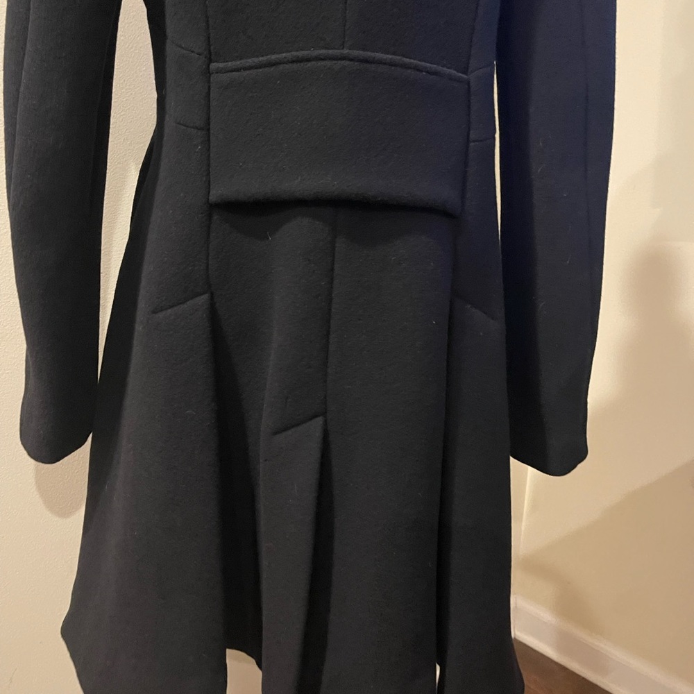 -♥️Alexander McQueen black wool coat, brand new with tags size 48/12 - Picture 4 of 16